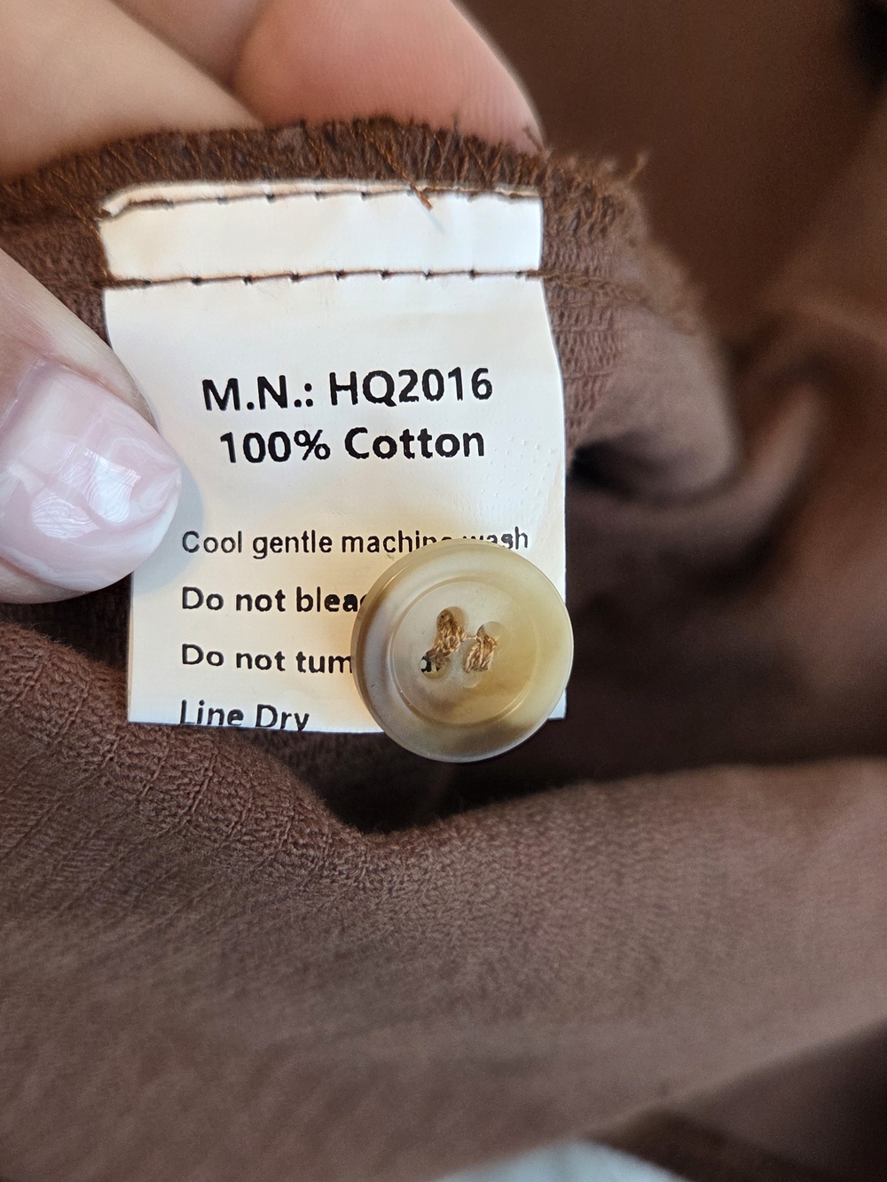 Corduroy Shacket in Warm Chestnut - Picture 4 of 10